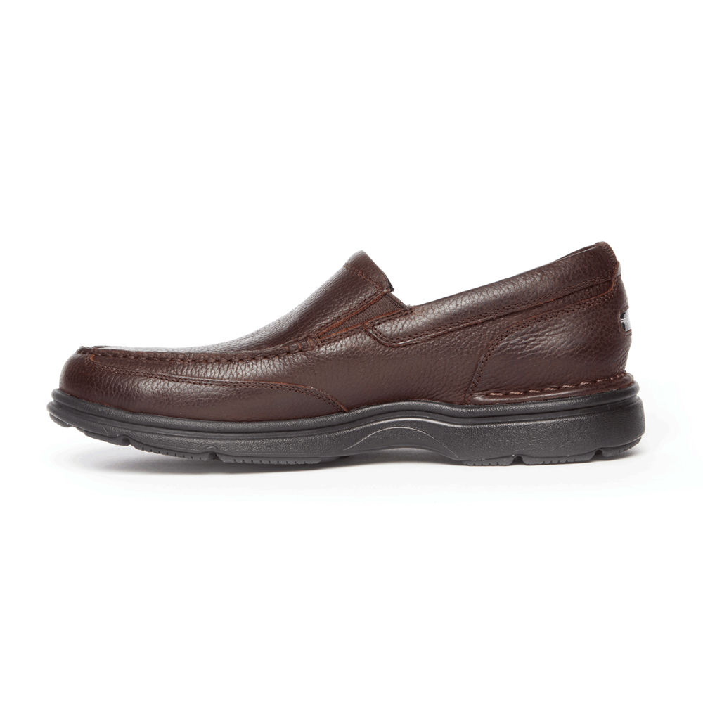 Slip-Ons Rockport Hombre Mexico - Prowalker Eureka Plus Marrom Oscuro - YDERX5308